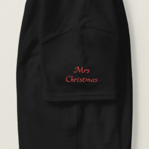 T SHIRT EMBROIDERED WOMEN'S CHRISTMAS DESIGN