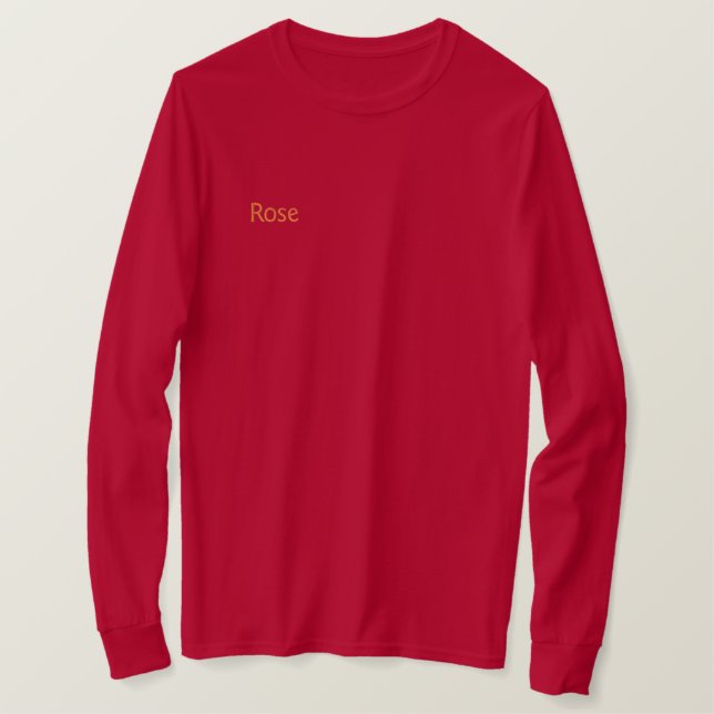 T SHIRT EMBROIDERED WOMEN'S STYLE AND DESIGN (Design Front)