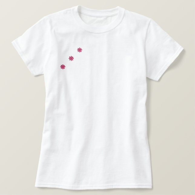 T SHIRT EMBROIDERED WOMEN'S STYLE AND DESIGN (Design Front)