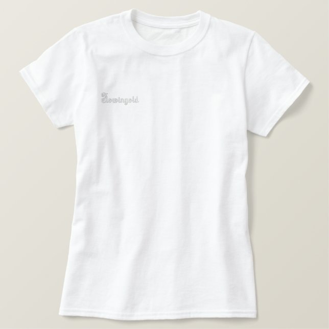 T SHIRT EMBROIDERED WOMEN'S STYLE AND DESIGN (Design Front)