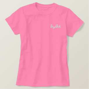 T SHIRT EMBROIDERED WOMEN'S STYLE AND DESIGN