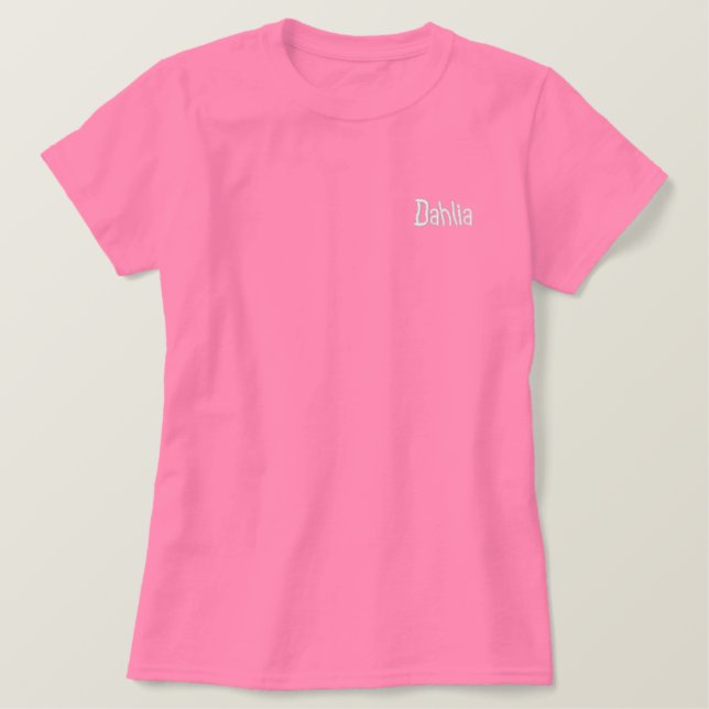 T SHIRT EMBROIDERED WOMEN'S STYLE AND DESIGN (Design Front)