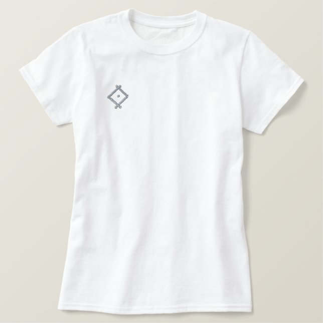  T SHIRT EMBROIDERED WOMEN'S STYLE DESIGN (Design Front)