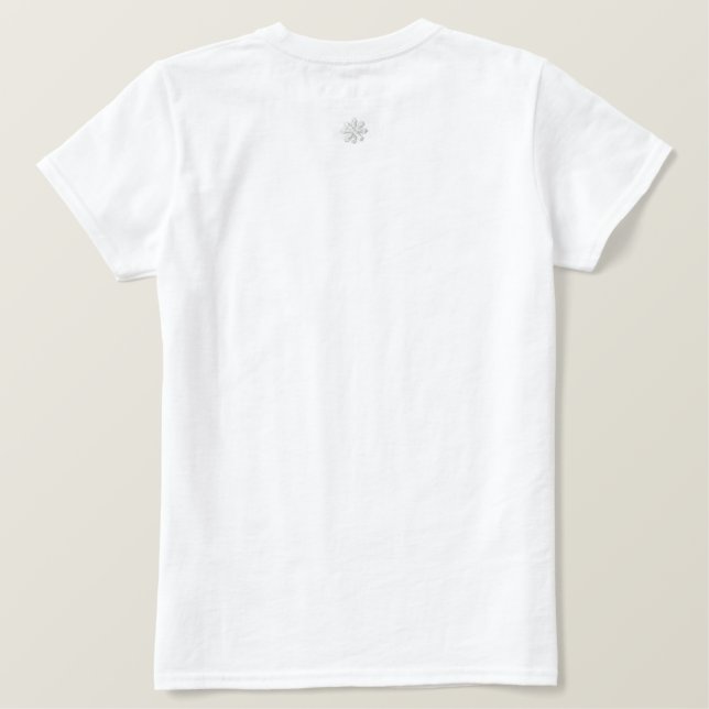 T SHIRT EMBROIDERED WOMEN'S STYLE DESIGN (Design Back)