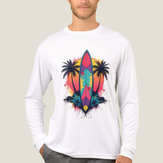 T-shirt En Tri-matière Vintage Tropical Summer Vib Tri-Blend Shirt