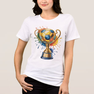 T-Shirt-Family Soccer T-Shirt Tri-Blend Shirt