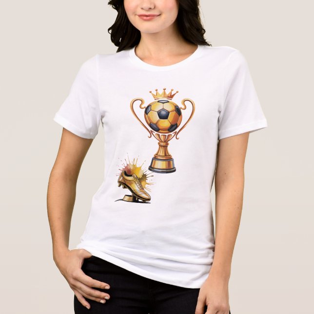 T-Shirt-Family Soccer T-Shirt Tri-Blend Shirt (Front)