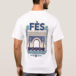 T-shirt Fez Morocco - architectural illustration