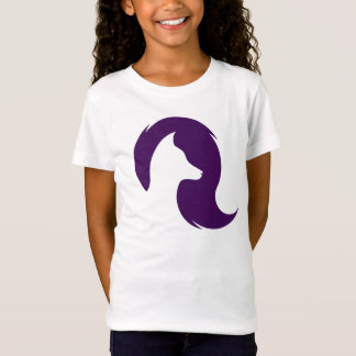 T-shirt fille motif tête de louve