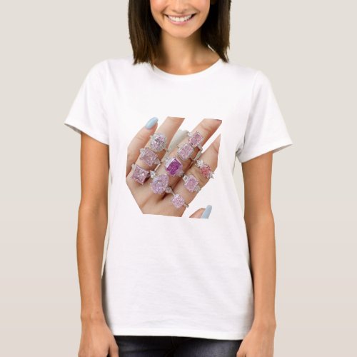 T_Shirt Finger Jewelry Print