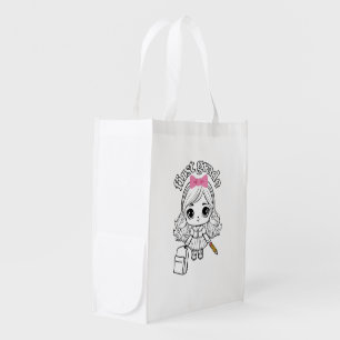 t-shirt first grade grocery bag
