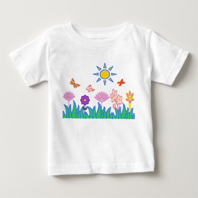 T shirt flowers marijuana nature (Front)