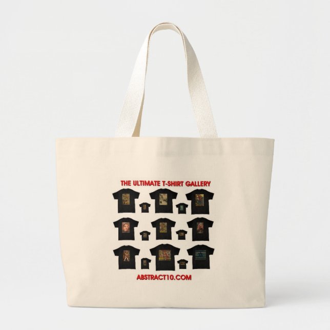 T-SHIRT flyer Large Tote Bag (Front)