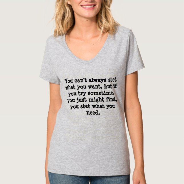 T-shirt for copy editors: (Front)