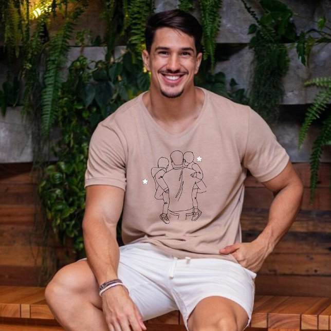 T-shirt for dad with father and son silhouette (Creator Uploaded)