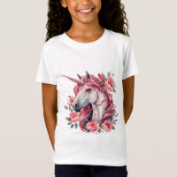 T-shirt for girls with unicorn
