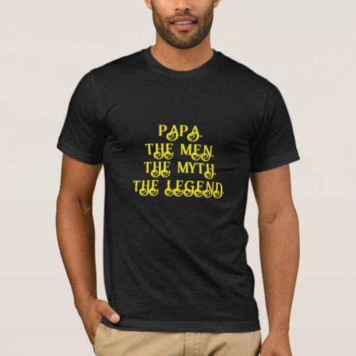 T_Shirt for Men Papa Gift Birthday Fathers Day