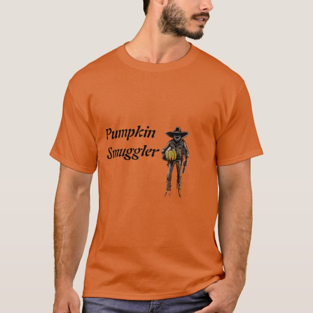 T-Shirt For Pumpkin Smugglers. Halloween  (Front)