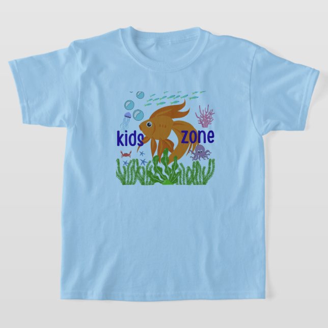 T-shirt for underwater friend kids (Laydown)