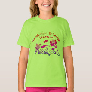 T-shirt French Bulldog and Mastiff