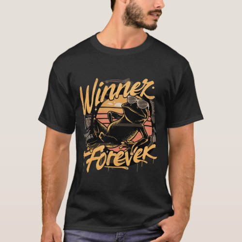 T_shirt Frog  Winner Forever