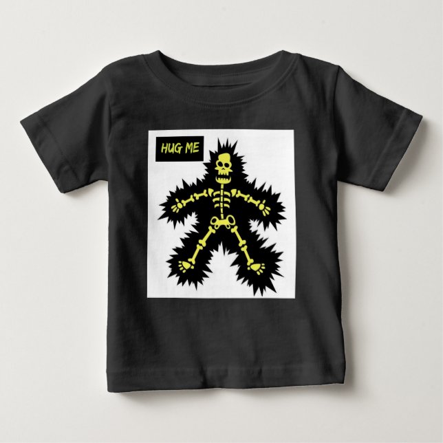 T-SHIRT FUNNY SKELETON HUG ME FOR KIDS (Front)