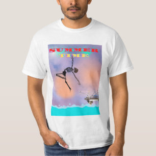 T-shirt, funny, skeleton jumps into the sea T-Shirt