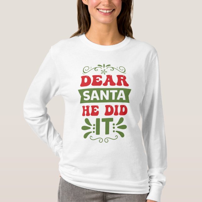 T-Shirt- Funny Xmas Quotw T-Shirt (Front)