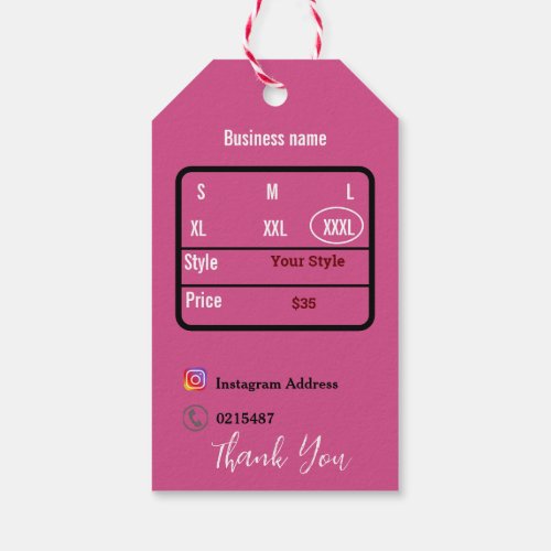 T shirt gift tags