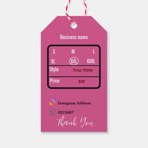 T shirt gift tags