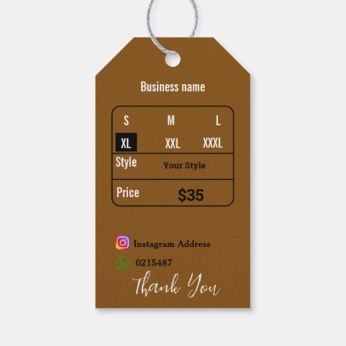 T shirt gift tags