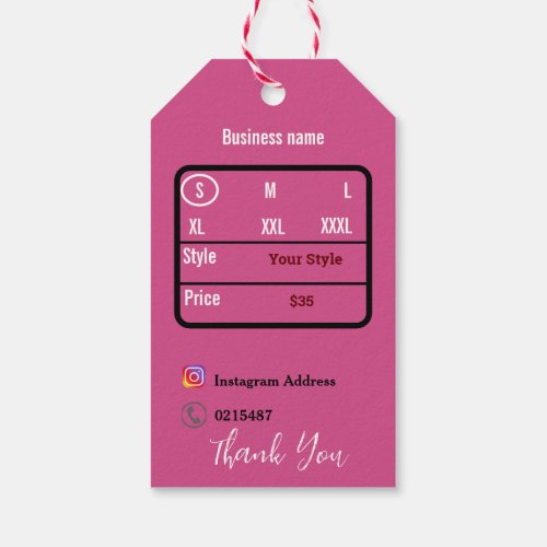 T shirt gift tags
