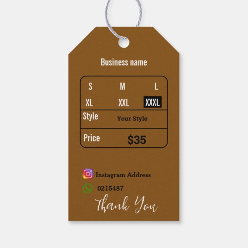 T shirt gift tags