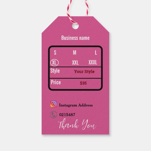 T shirt gift tags