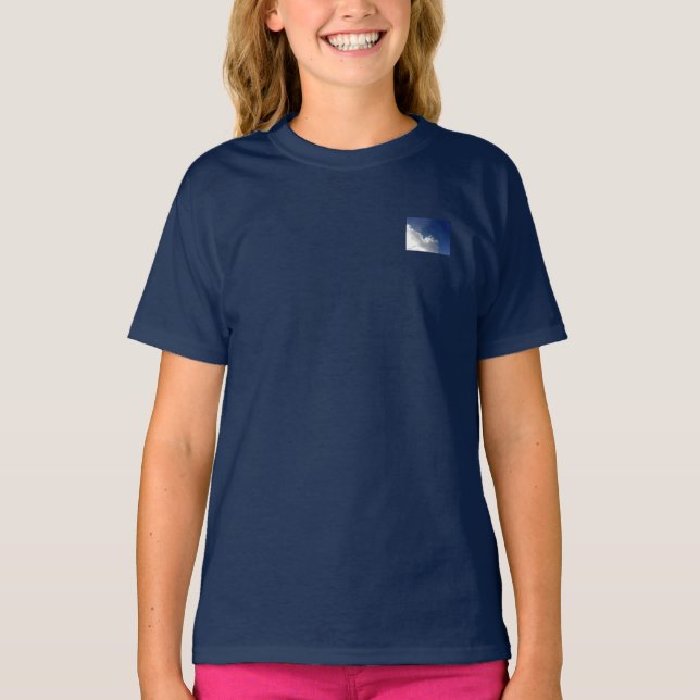 T-SHIRT GIRL'S  CLOUD ECO DESIGN STYLE  (Front)