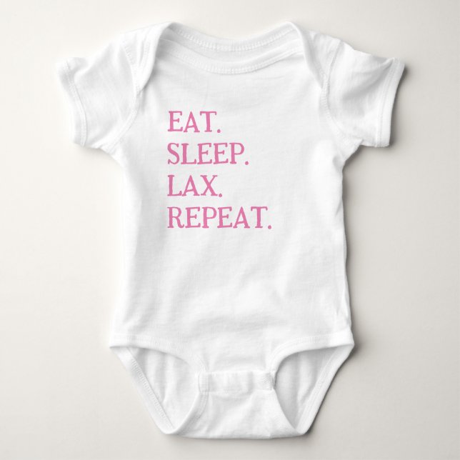 T-Shirt GIRLS PINK LACROSSE COACHES BABY INFANT Bodysuit (Front)