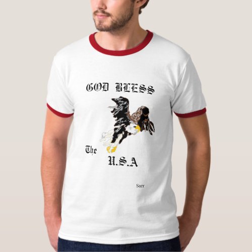 T_shirt  God Bless the U S A