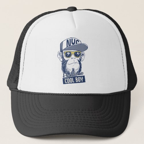 t_shirt_gorilla_logo_monkey_lovely_sketch_gorilla_ trucker hat