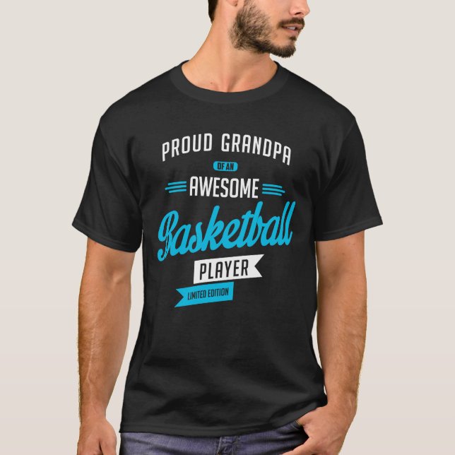 T-shirt Grandpa Awesome Basketball (Front)