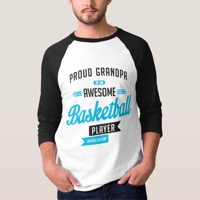 T-shirt Grandpa Awesome Basketball (Front)