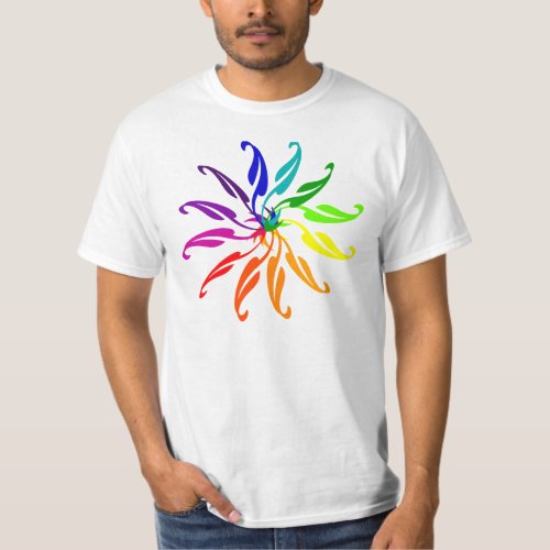T_shirt _ Graphic Color Wheel light shirt