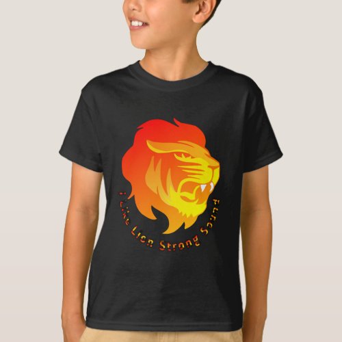 T_Shirt graphic design  with animal lion face