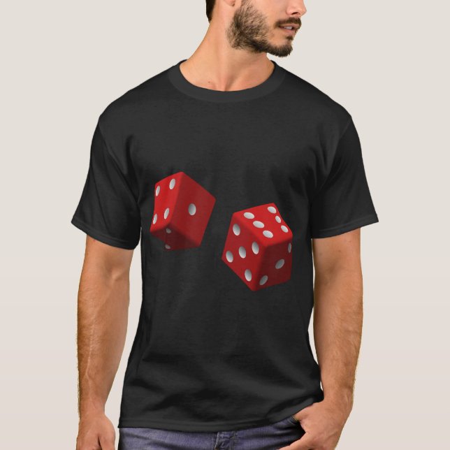 T-Shirt graphic design  with the dice photo (Front)