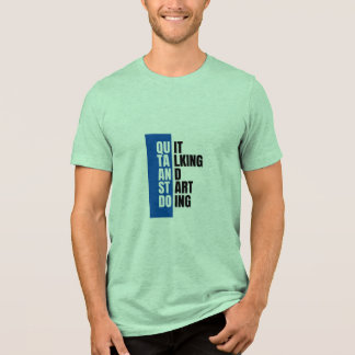 T-Shirt green half sleeves Tri-Blend Shirt