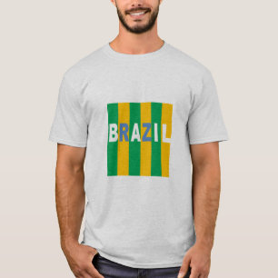 T-shirt gris homme DESIGN BRAZIL