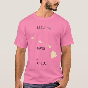 T-shirt - Hawaii Map with City