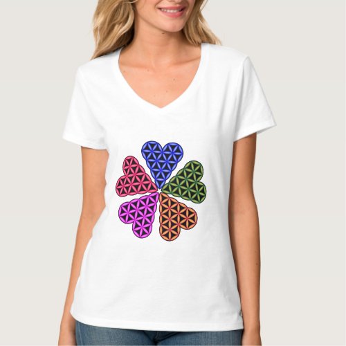 T_Shirt _ Heart of Life x5  3D Colorful