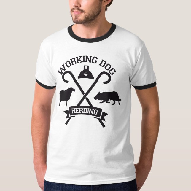 T-shirt Herding Working Dog Border collie (Front)