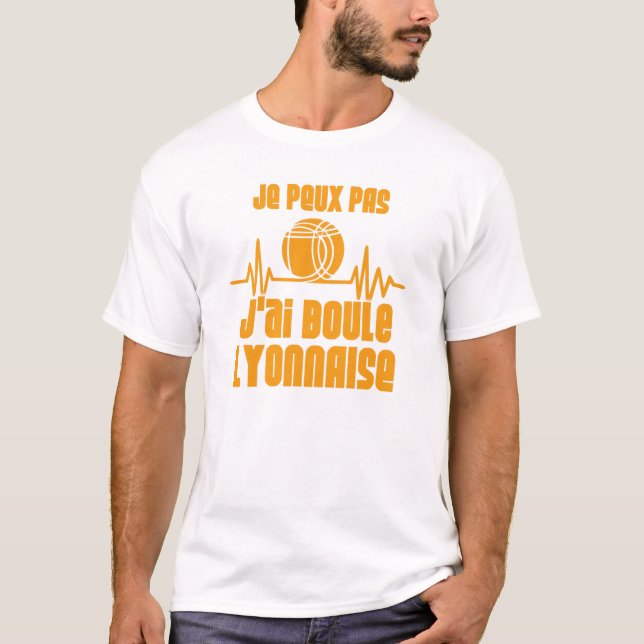  T-shirt Homme humoristique Je peux pas, j'ai Boul (Front)