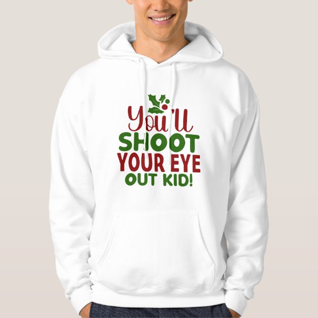 T-Shirt Hoodie (M) Classic Holiday Quote (Front)